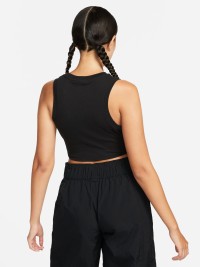 Майка женская Nike W NSW ESSNTL RIB CRP TANK черная FB8279-010 изображение 3