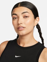 Майка женская Nike W NSW ESSNTL RIB CRP TANK черная FB8279-010 изображение 4
