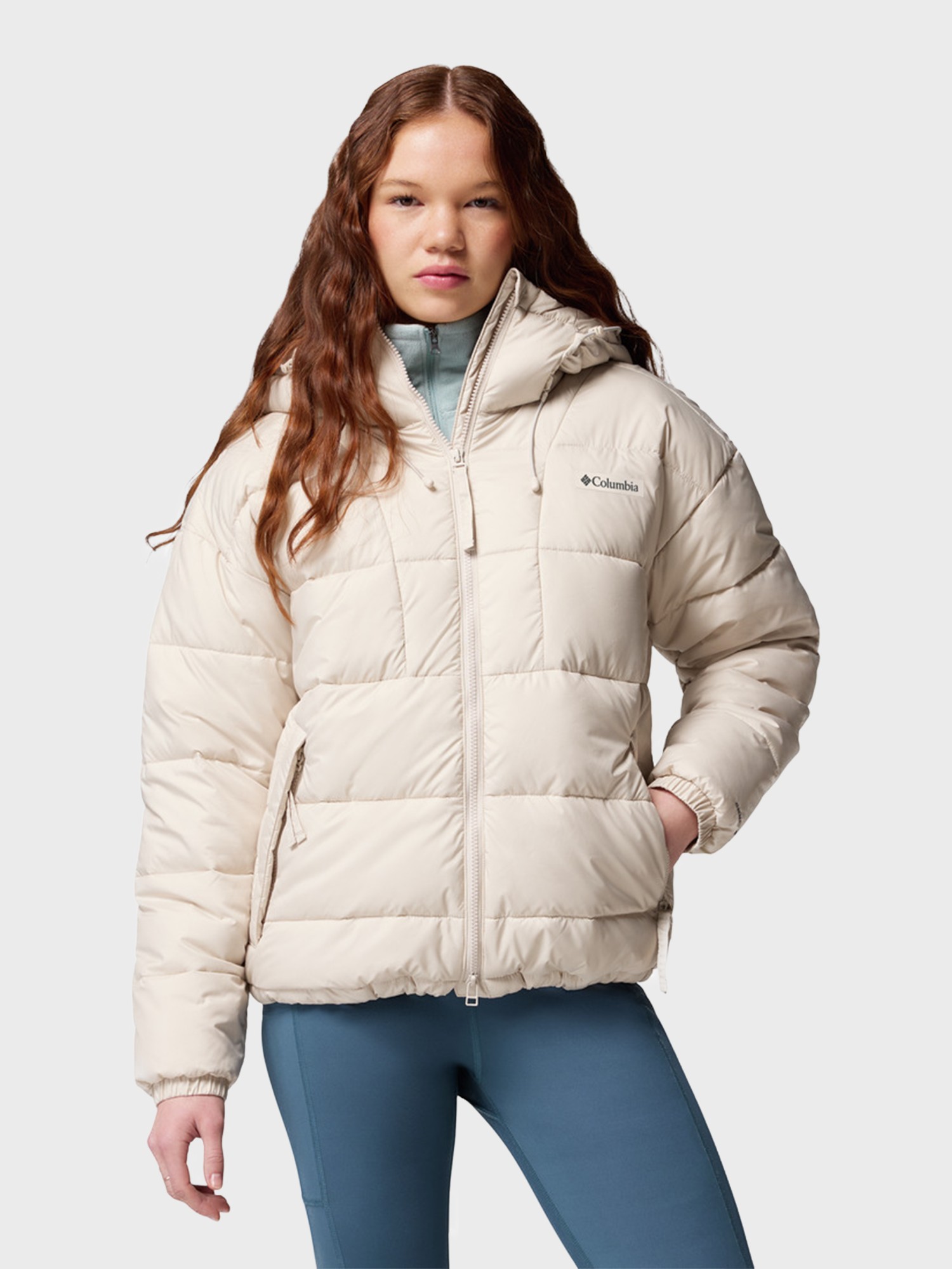 Куртка женская Columbia Pike Lake™ III Hooded Jacket бежевая 2133561-278 изображение 3