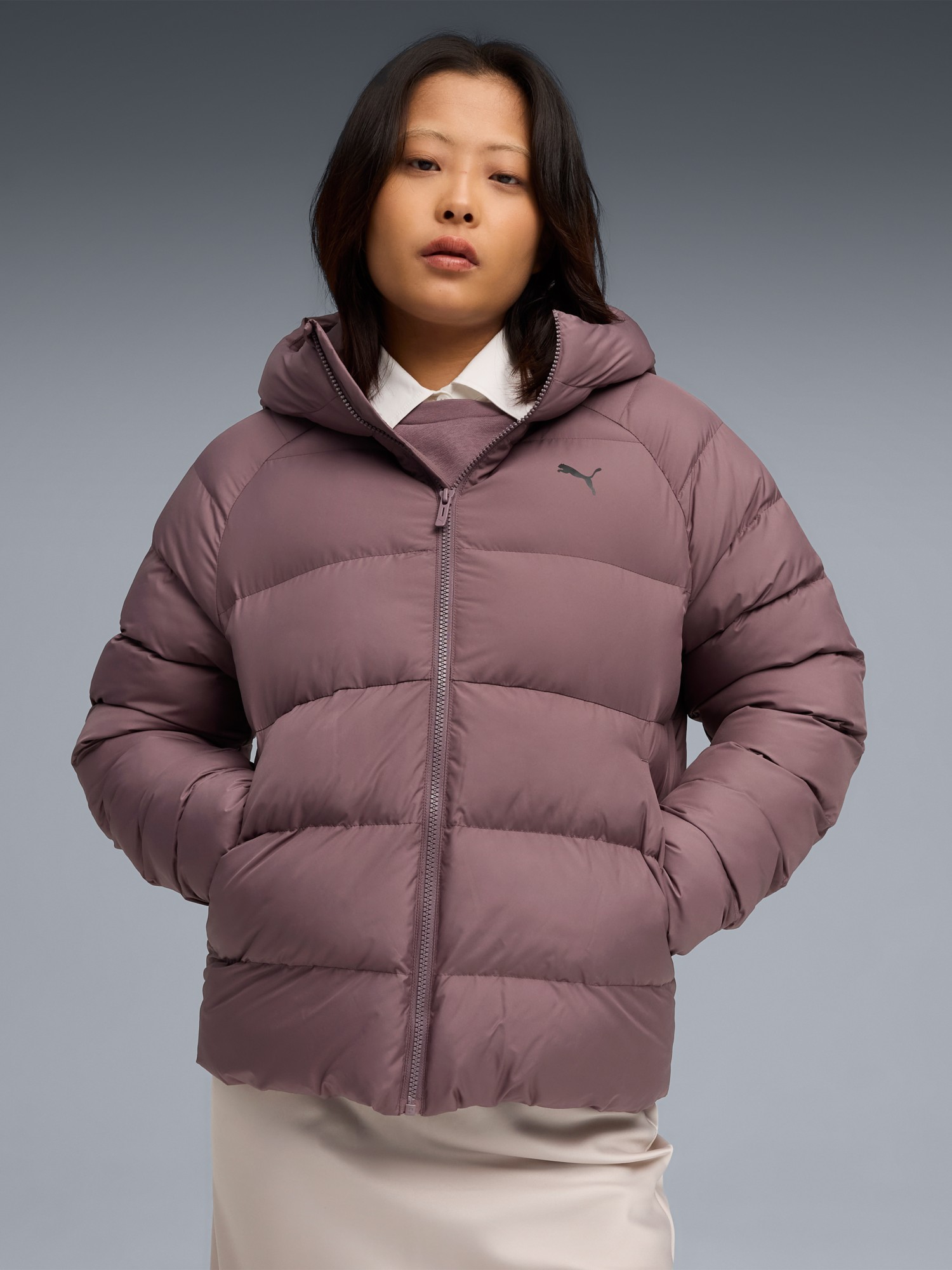 Куртка жіноча Puma Mono Hooded Jacket фіолетова 68838588 изображение 2