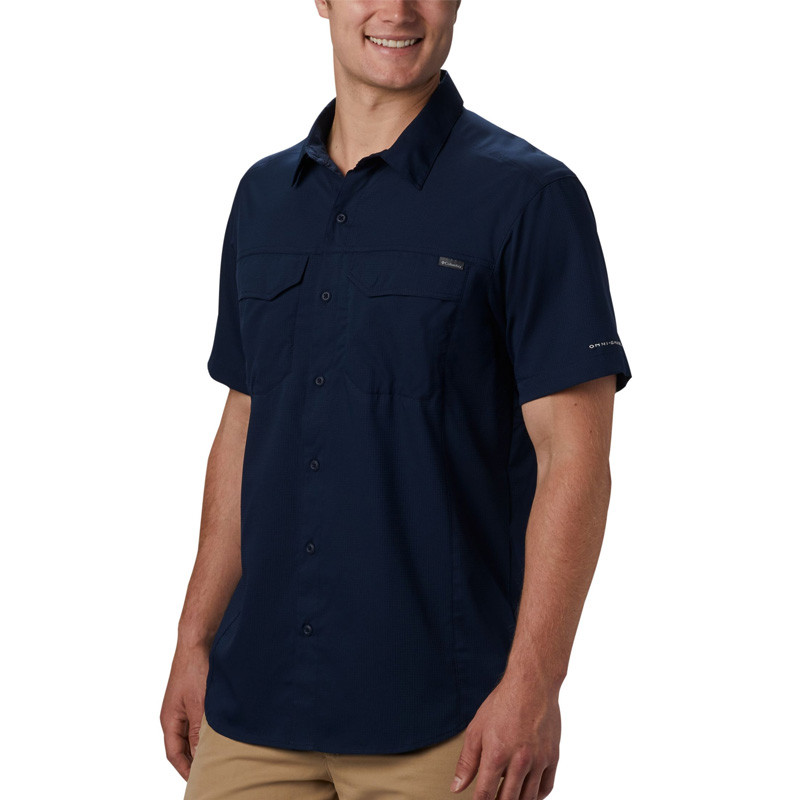 Рубашка мужская Columbia Silver Ridge Lite ™ Short Sleeve Shirt темно-синяя 1654311-464 изображение 2
