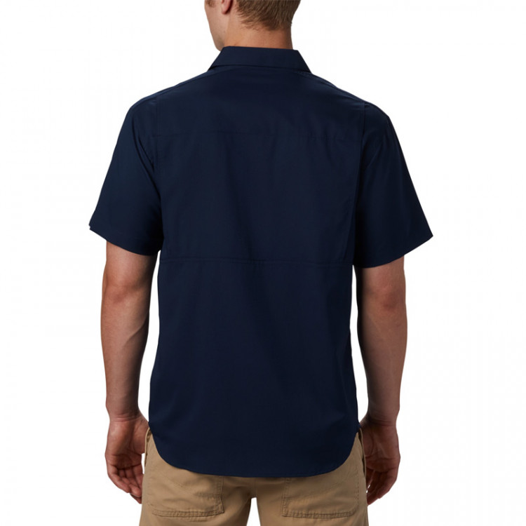 Рубашка мужская Columbia Silver Ridge Lite ™ Short Sleeve Shirt темно-синяя 1654311-464 изображение 3
