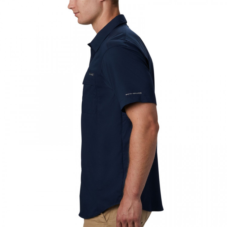 Сорочка чоловіча Columbia Silver Ridge Lite ™ Short Sleeve Shirt темно-синя 1654311-464 изображение 4