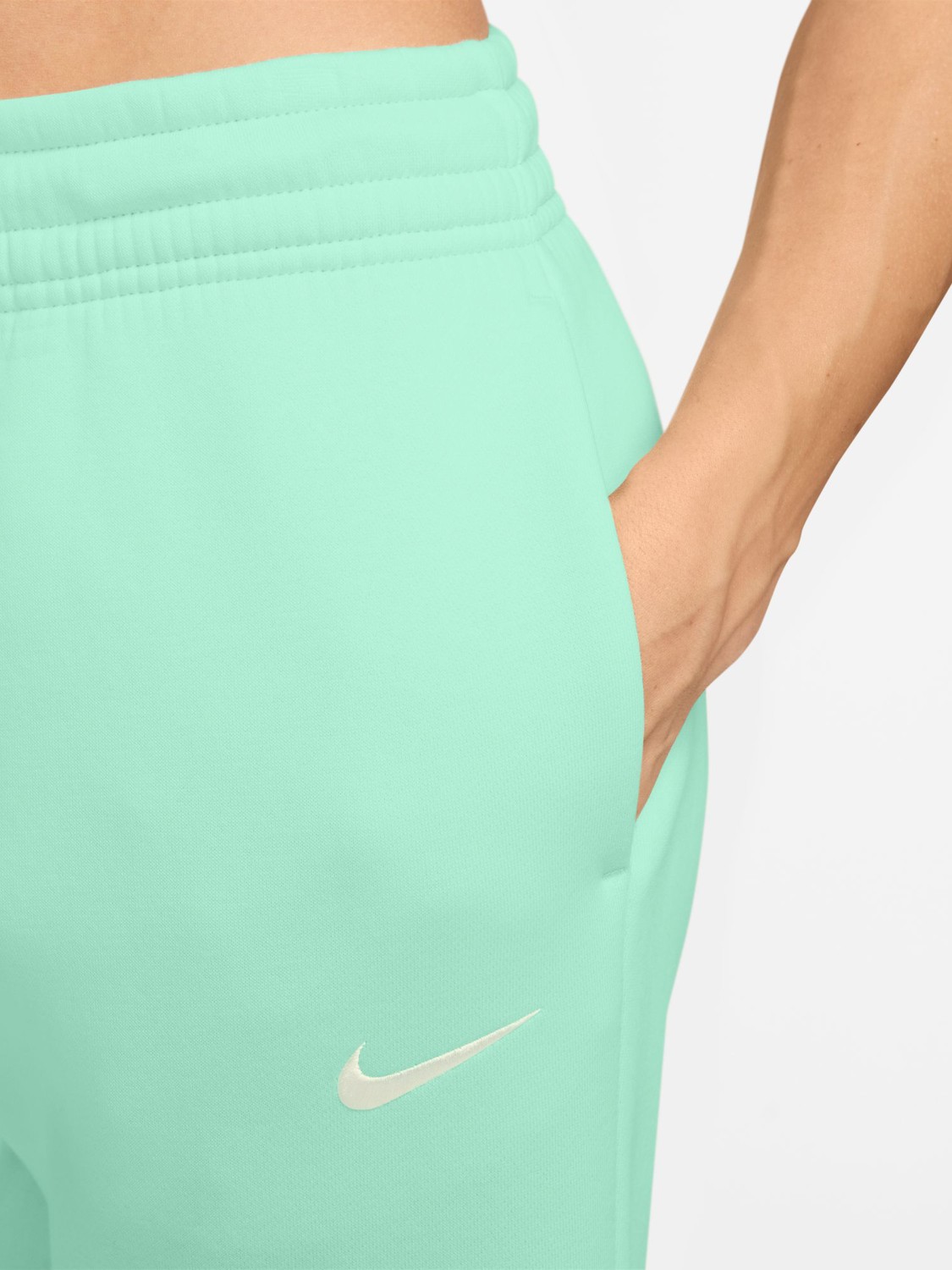Брюки женские Nike W NSW PHNX FLC MR PANT STD мятные FZ7626-353 изображение 5