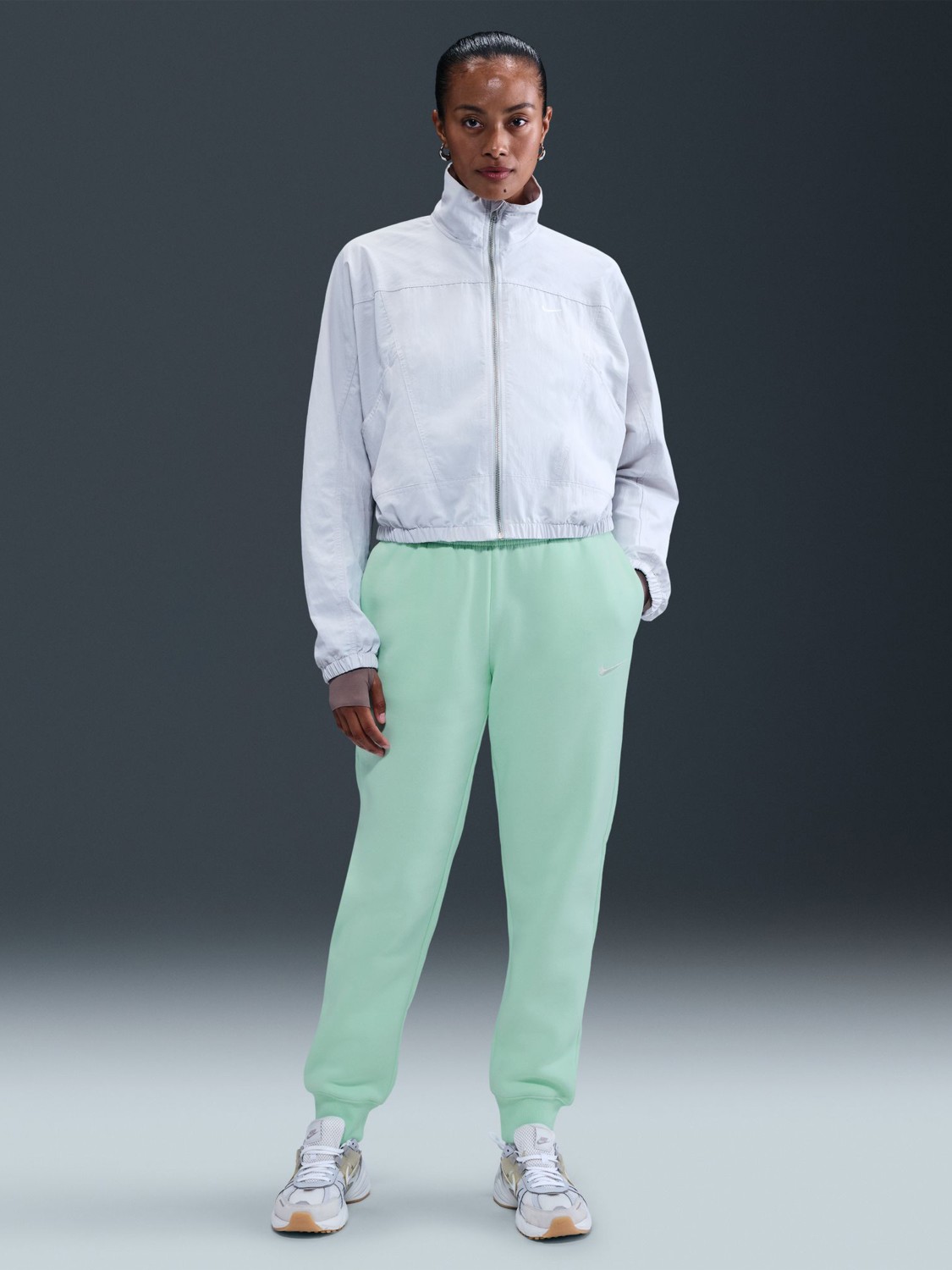 Брюки женские Nike W NSW PHNX FLC MR PANT STD мятные FZ7626-353 изображение 9