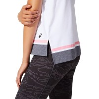 Футболка женская Asics W Color Block Ss Top белая 2032B795-102 изображение 4