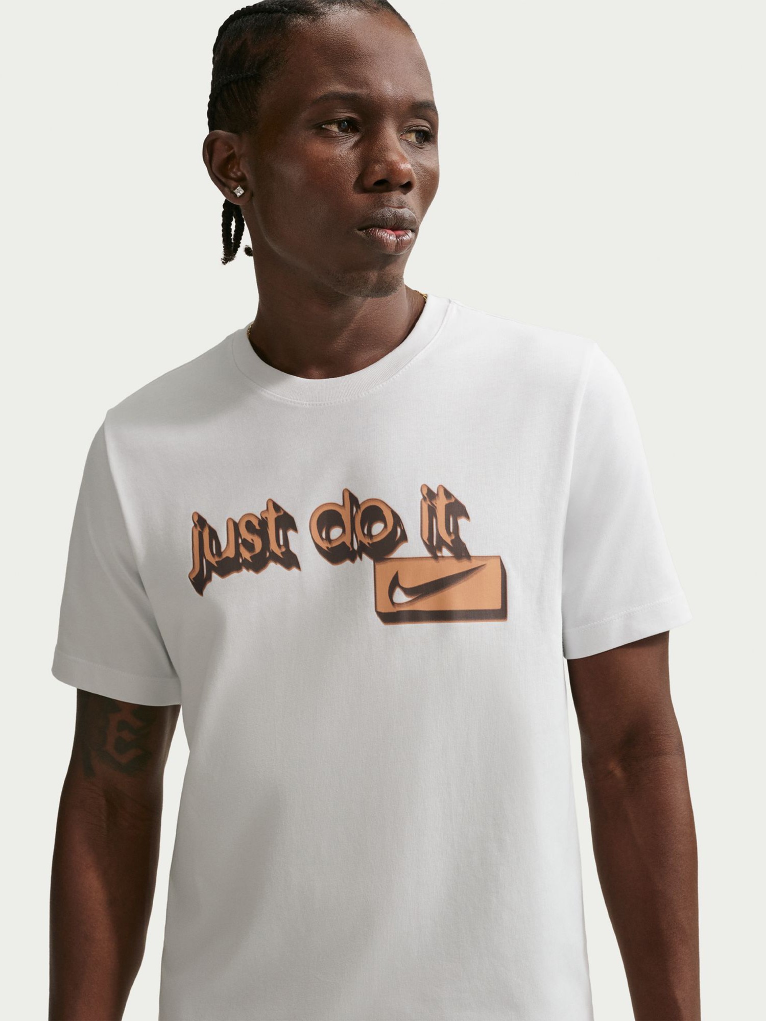 Футболка мужская Nike U NSW TEE STD BLUR JDI белая IH1133-101 изображение 3