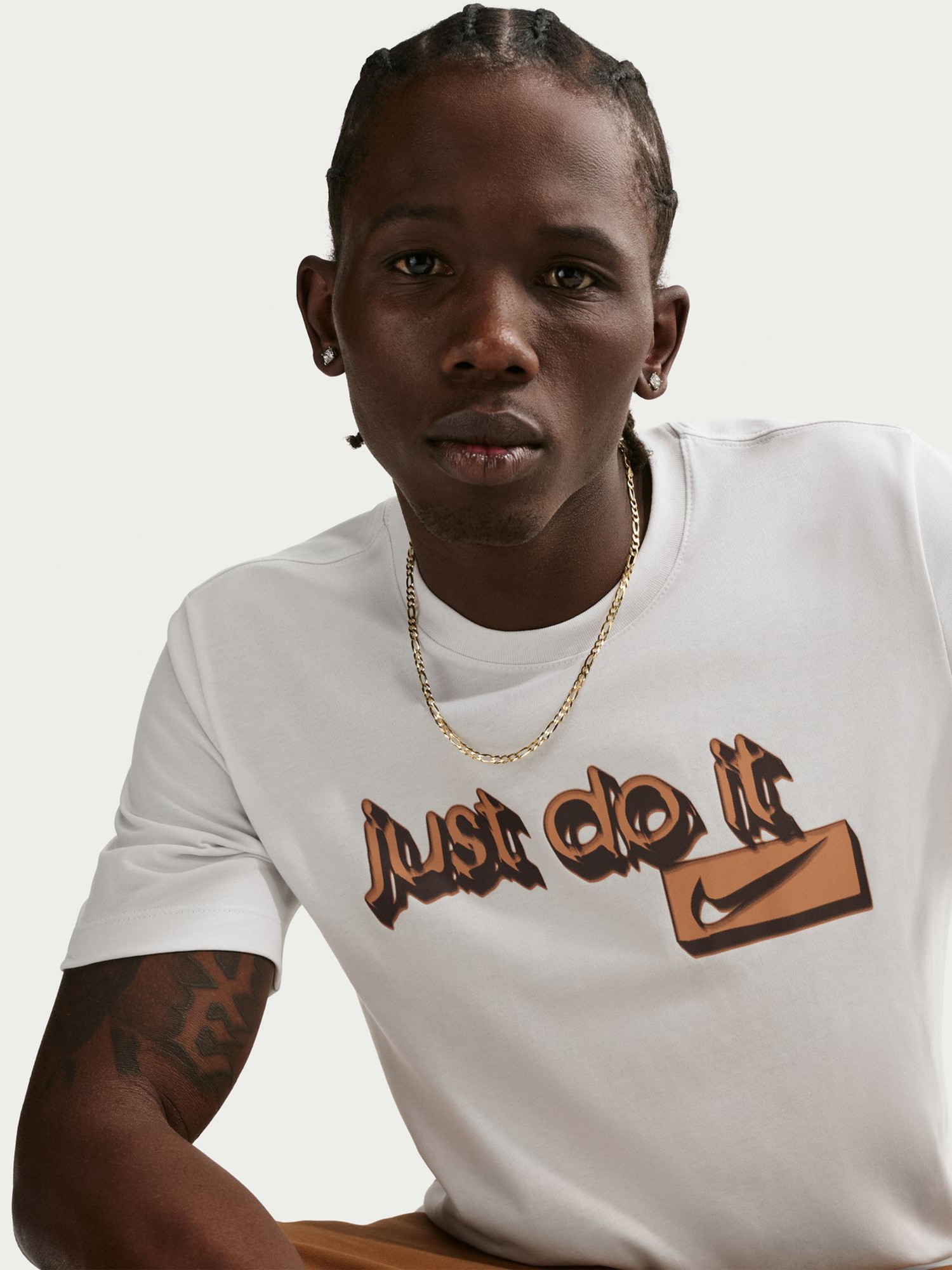 Футболка мужская Nike U NSW TEE STD BLUR JDI белая IH1133-101 изображение 5