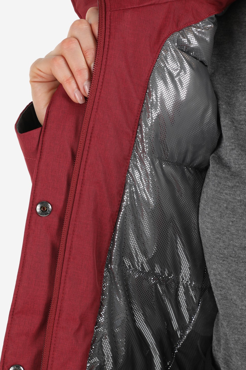 Куртка жіноча Columbia Suttle Mountain Long Insulated Jacket  червона 1799751-619 — фото 5