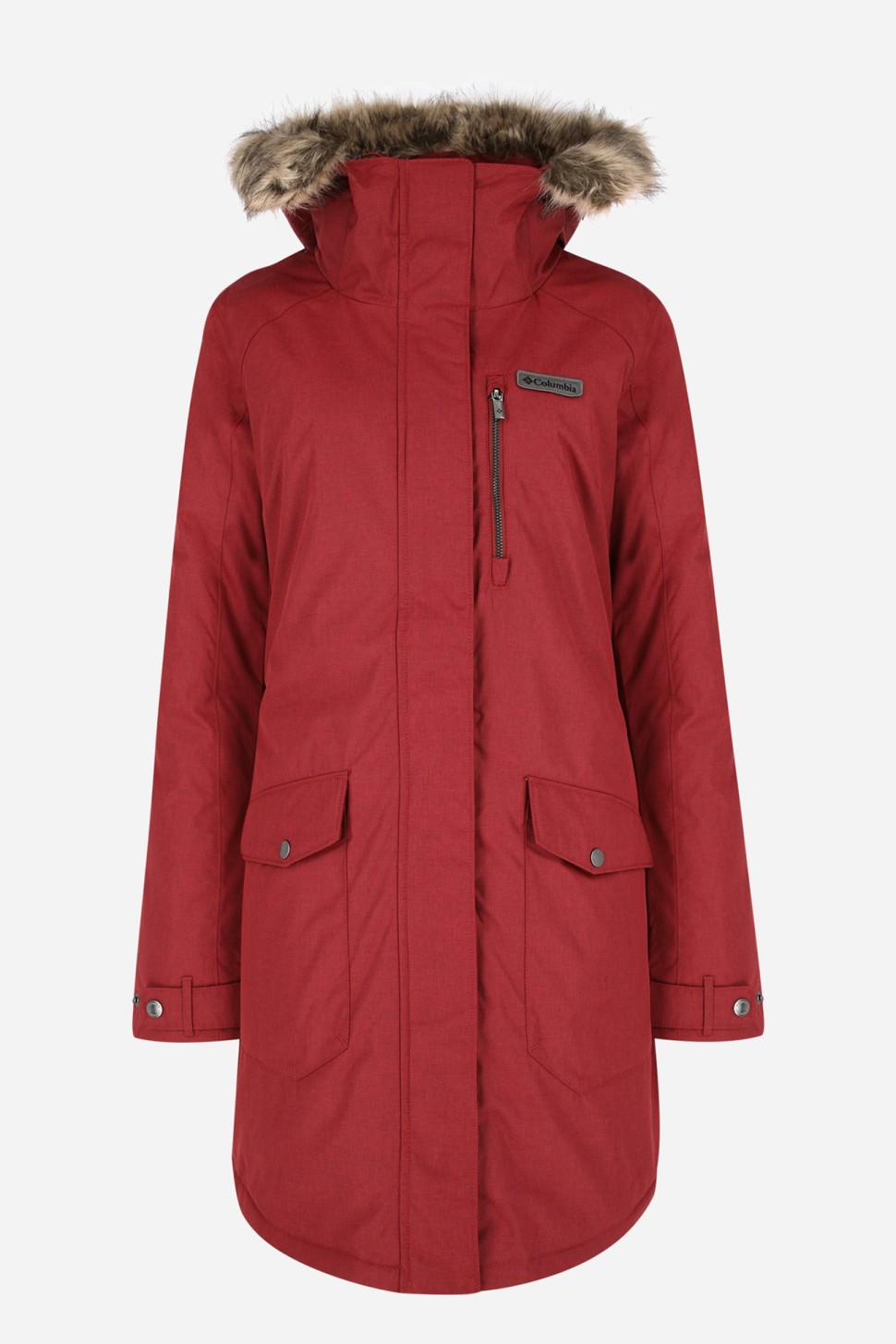 Куртка жіноча Columbia Suttle Mountain Long Insulated Jacket  червона 1799751-619 — фото 6