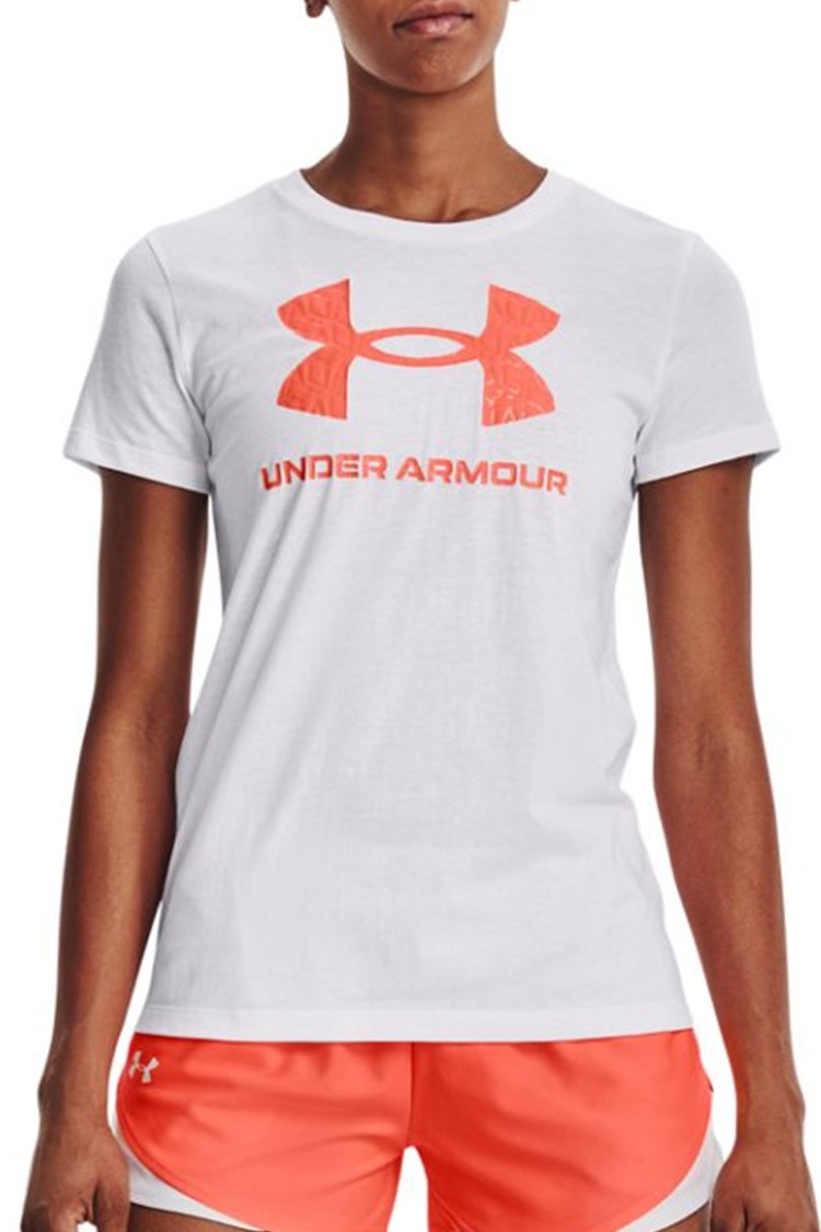Футболка женская Under Armour Live Sportstyle Graphic Ssc белая 1356305-107 изображение 2