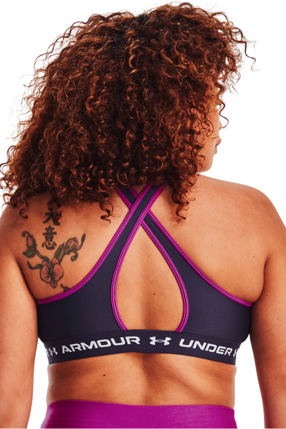 Бра жіноче Under Armour UA Crossback Mid Bra фіолетове 1361034-558 — фото 7