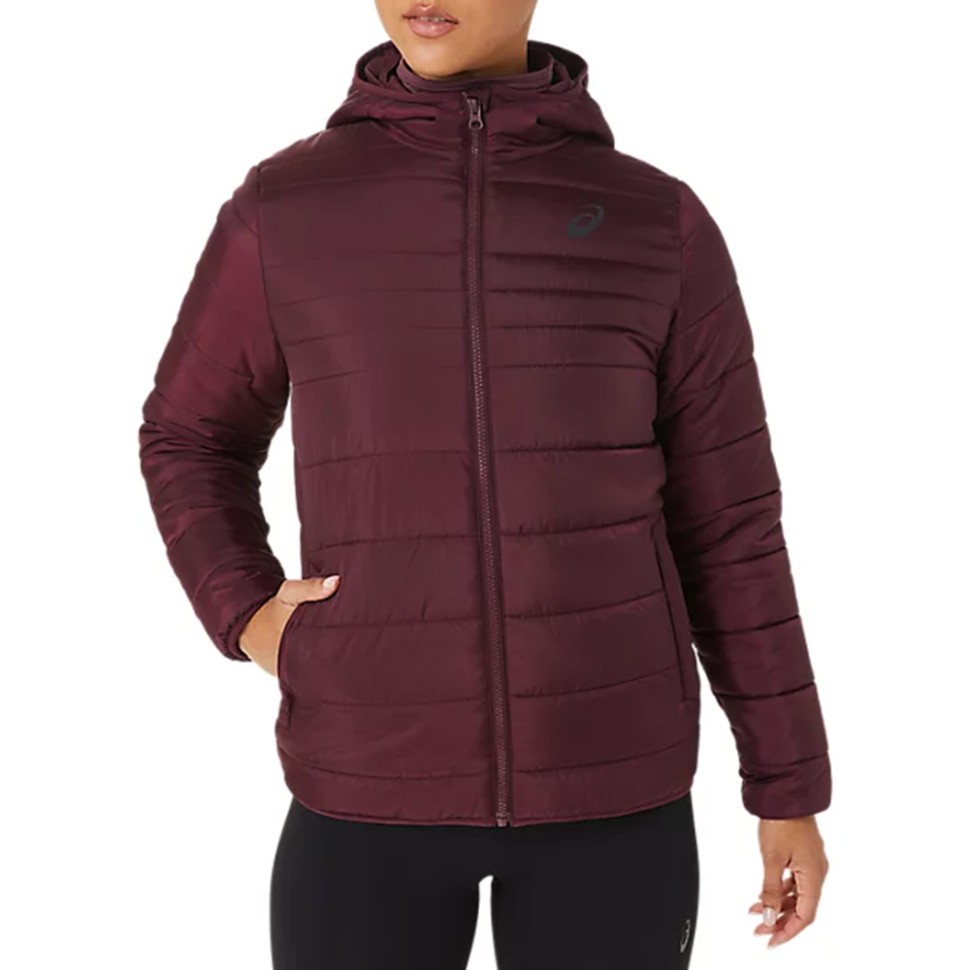 Куртка жіноча Asics Padded Jacket W бордова 2032C155-500 — фото 1
