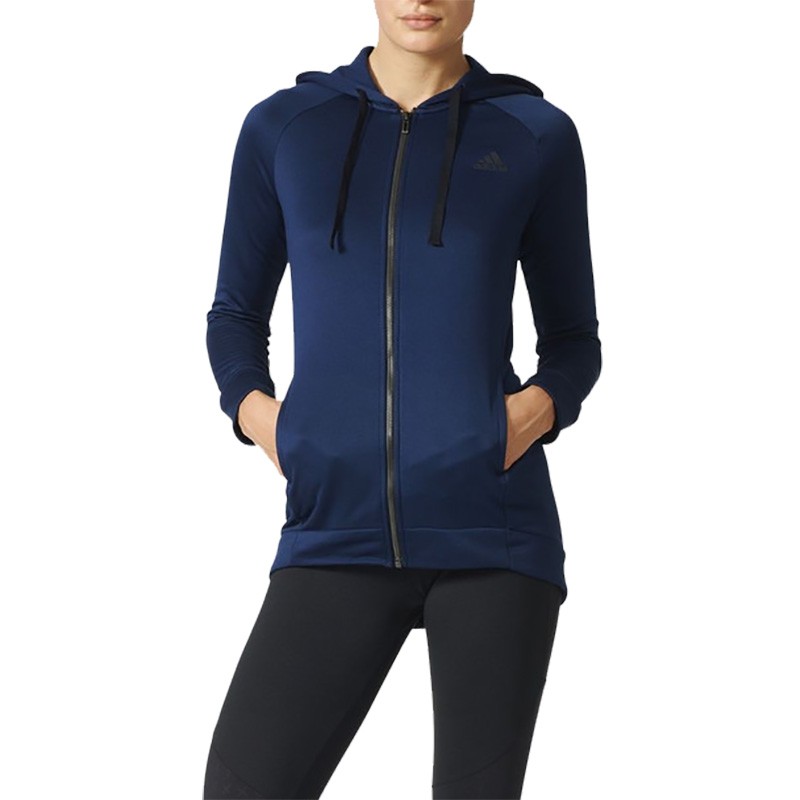 Толстовка женская Adidas синяя BK4677-1 — Sport City Толстовка женская Adidas синяя BK4677-1