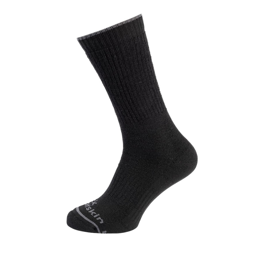 Носки  Jack Wolfskin TREK MERINO SOCK CL C черные 1911411-6000 изображение 1