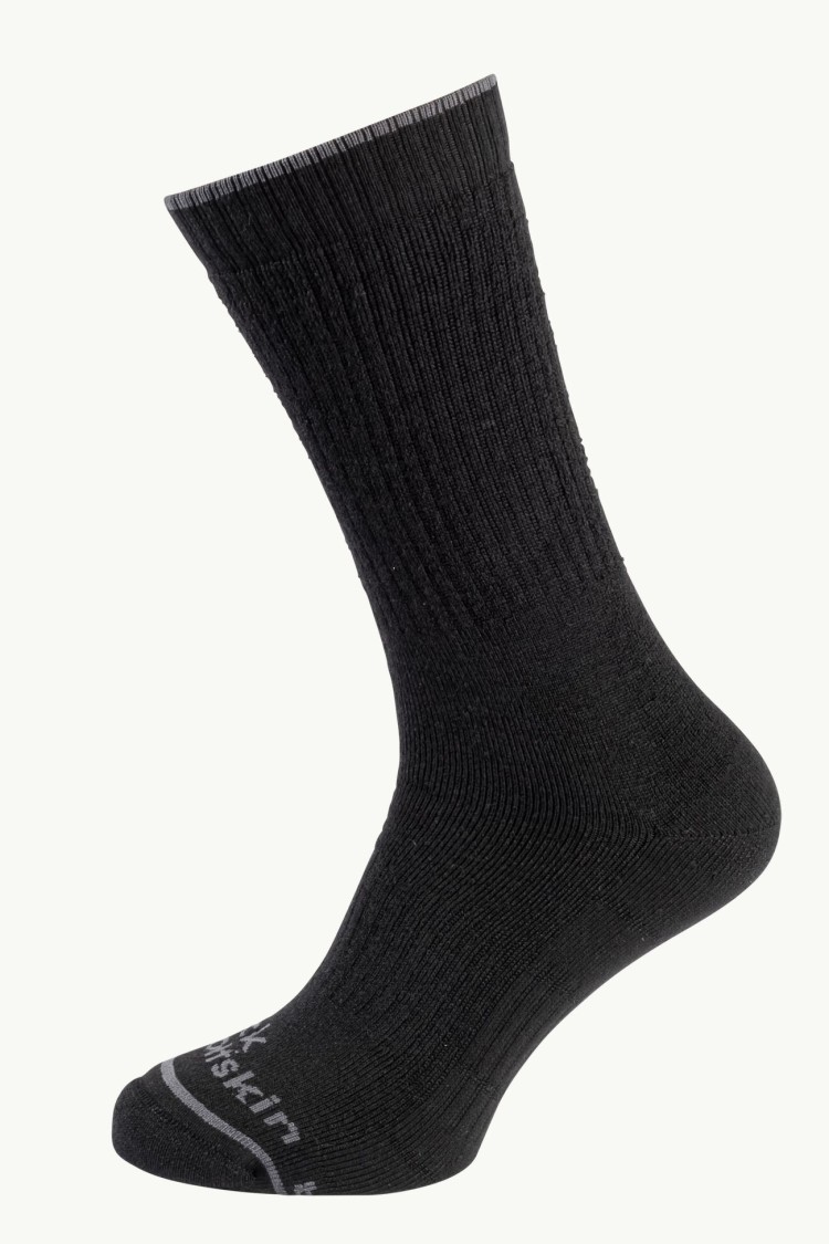 Носки  Jack Wolfskin TREK MERINO SOCK CL C черные 1911411-6000 изображение 2