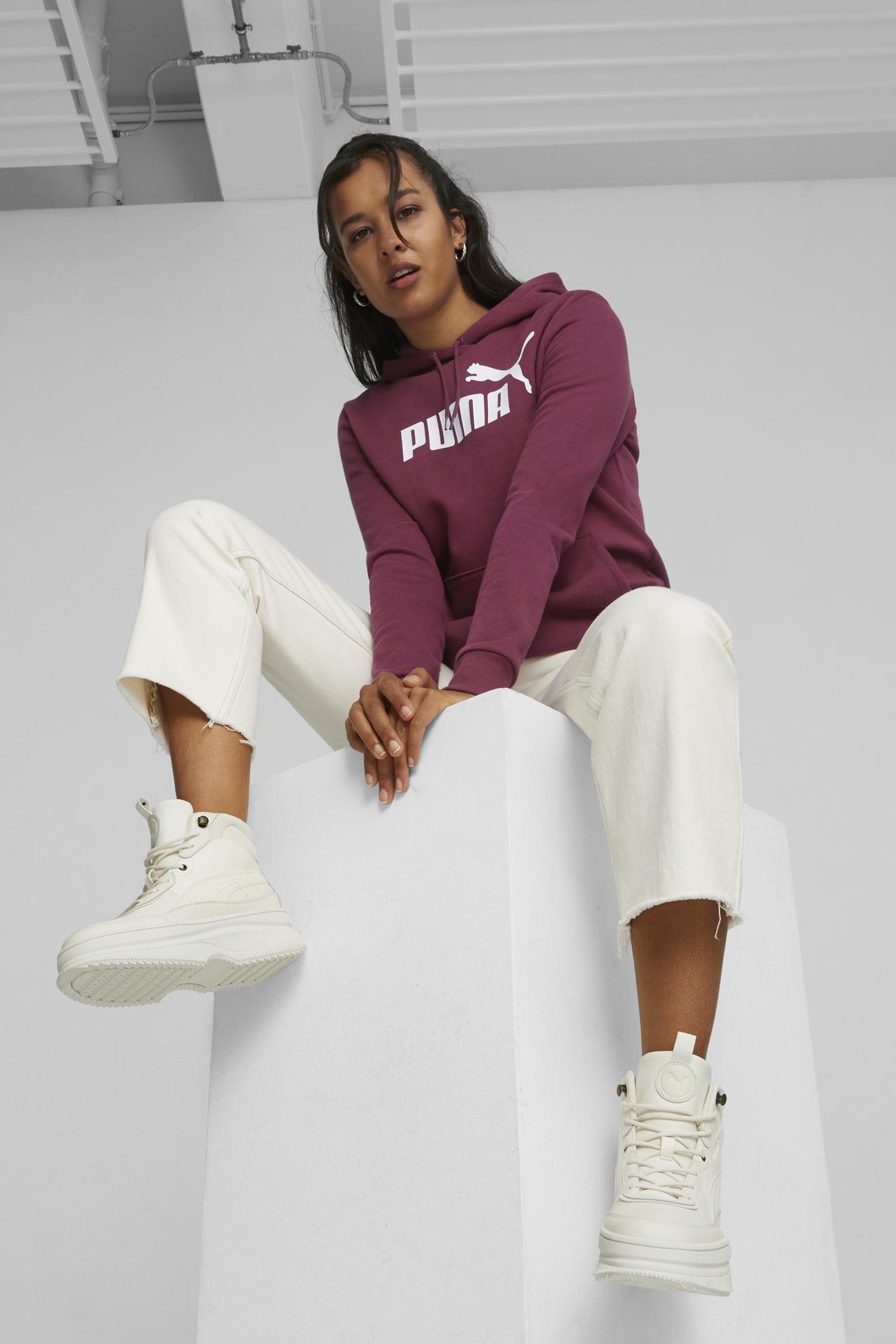 Черевики жіночі Puma Mayra молочні 39231603 изображение 6