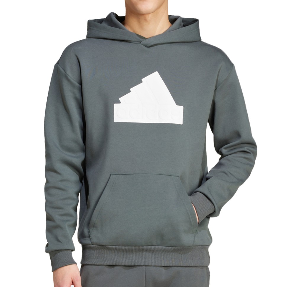 Толстовка чоловіча Adidas M FI BOS HD графiтова IN3324 — фото 1
