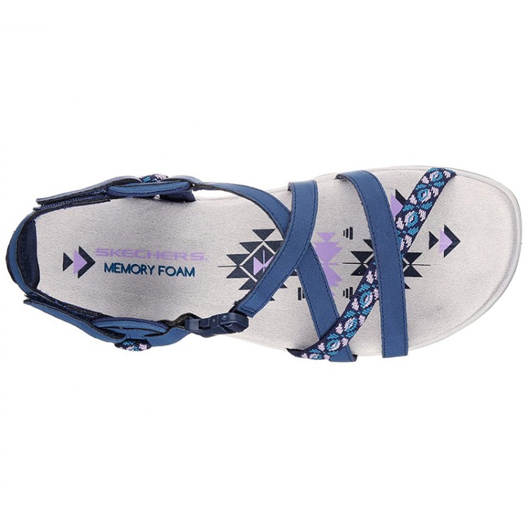 Сандалии женские Skechers Reggae Slim - Vacay синие 40955-NVY изображение 1