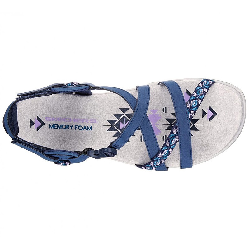 Сандалии женские Skechers Reggae Slim - Vacay синие 40955-NVY изображение 1