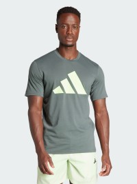 Футболка чоловіча Adidas TR-ES FR LOGO T сіра IT5415 изображение 2