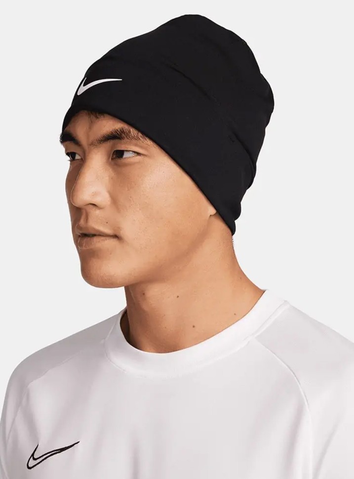 Шапка  Nike U NK DF PEAK BEANIE SC P TM черная FQ8292-010 изображение 4