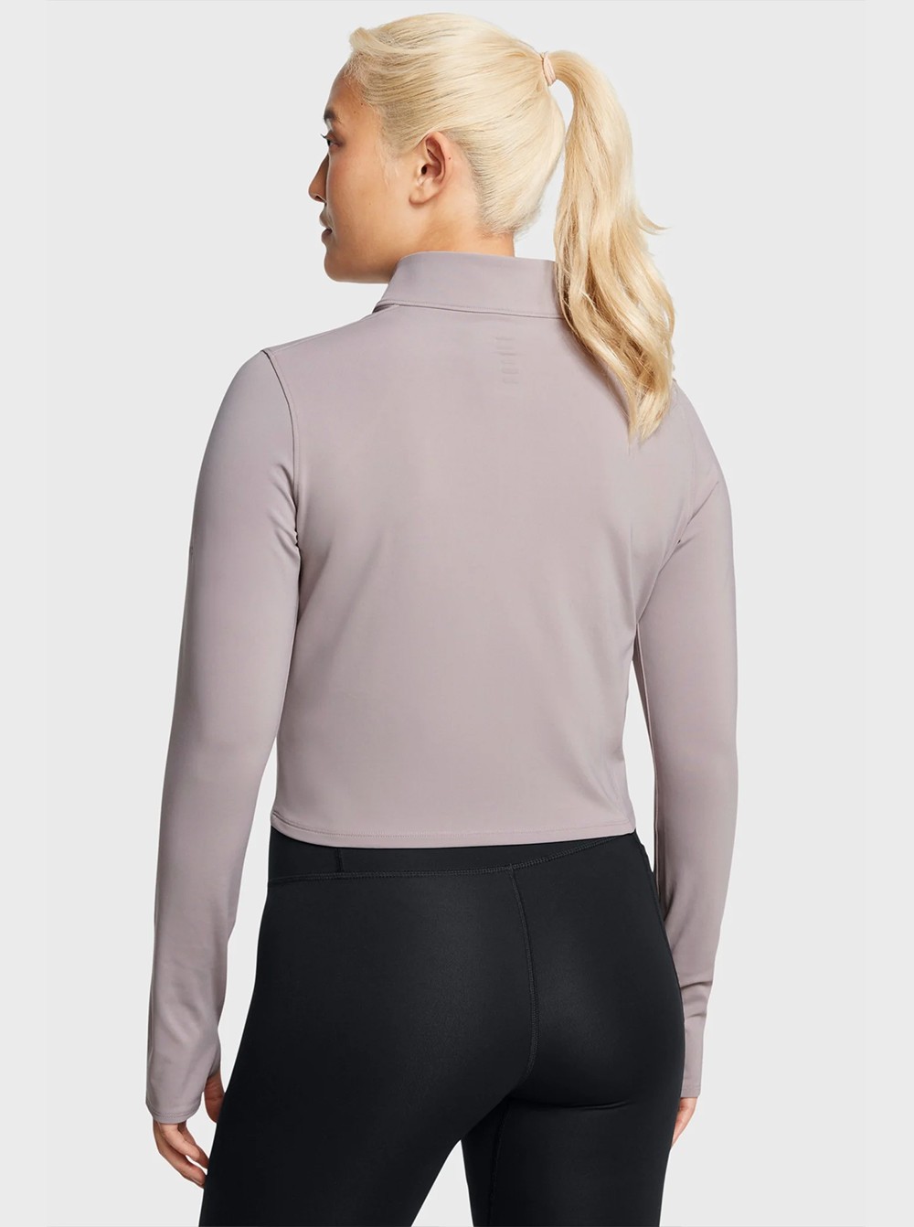 Футболка женская Under Armour UA Launch Elite Half Zip серая 1386338-015 изображение 3