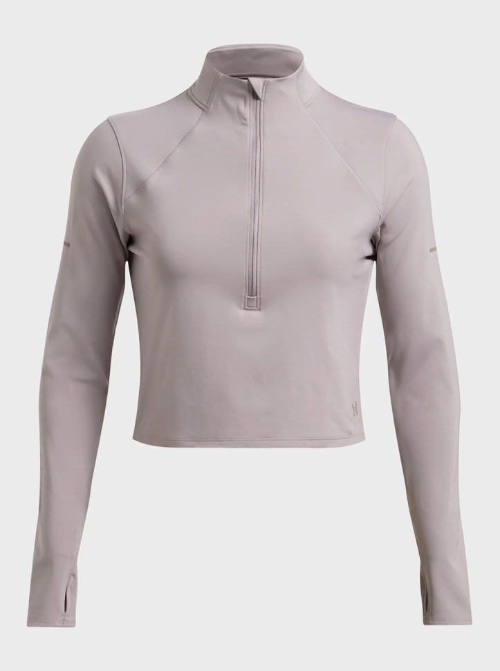 Футболка жіноча Under Armour UA Launch Elite Half Zip сіра 1386338-015 изображение 4