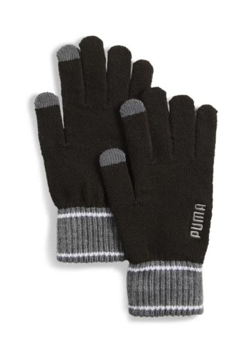 Перчатки  Puma PUMA Knit Gloves черные 04177204 изображение 1