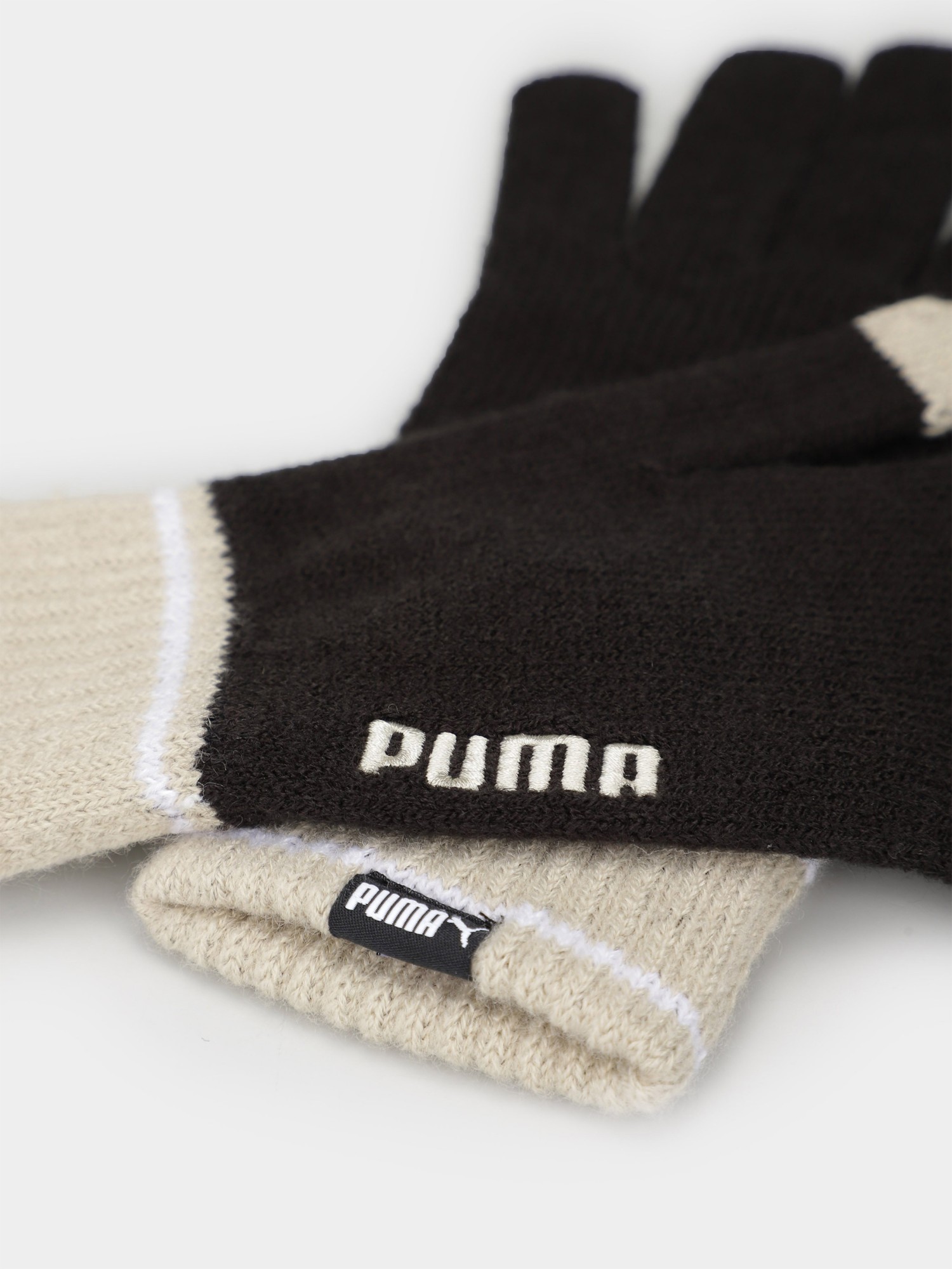 Перчатки  Puma PUMA Knit Gloves черные 04177204 изображение 5