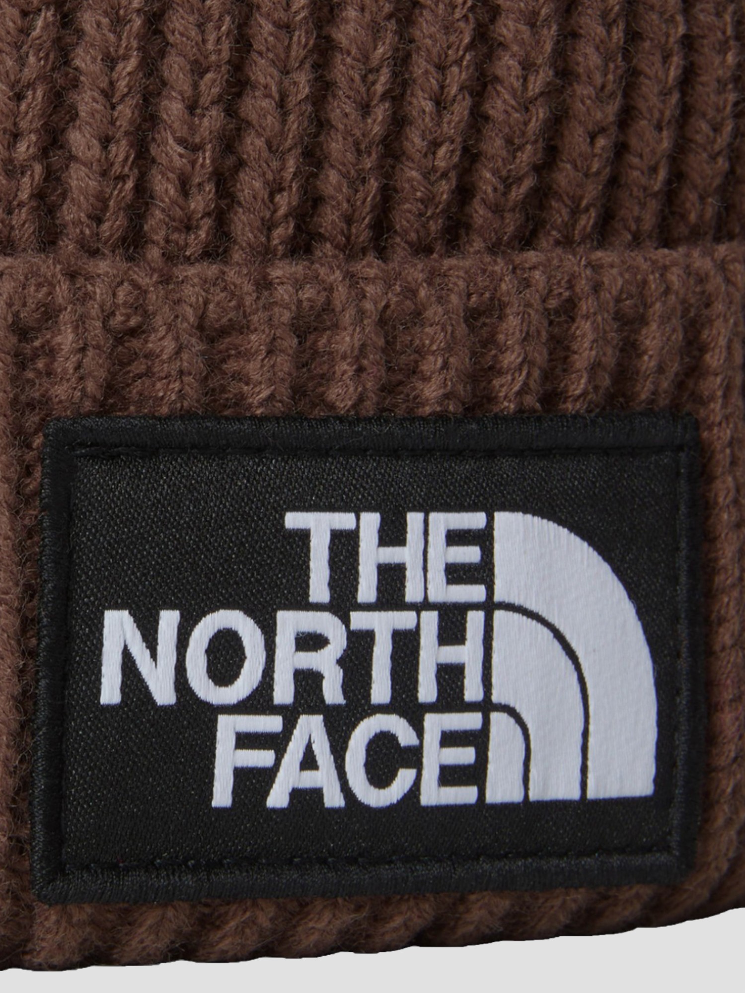Шапка унісекс The North Face Logo Box Cuffed коричнева NF0A3FJX1OI1 изображение 3