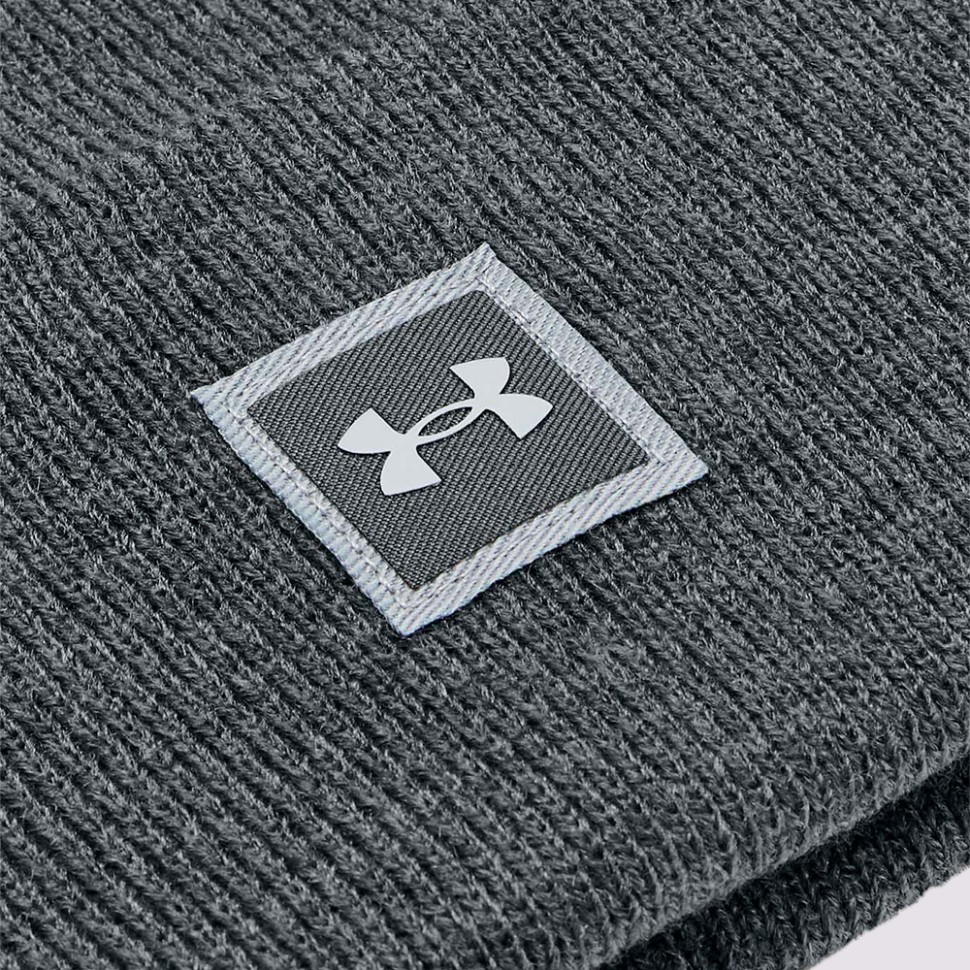 Шапка Under Armour Unisex Truckstop Beanie сіра 1356707-012 изображение 3