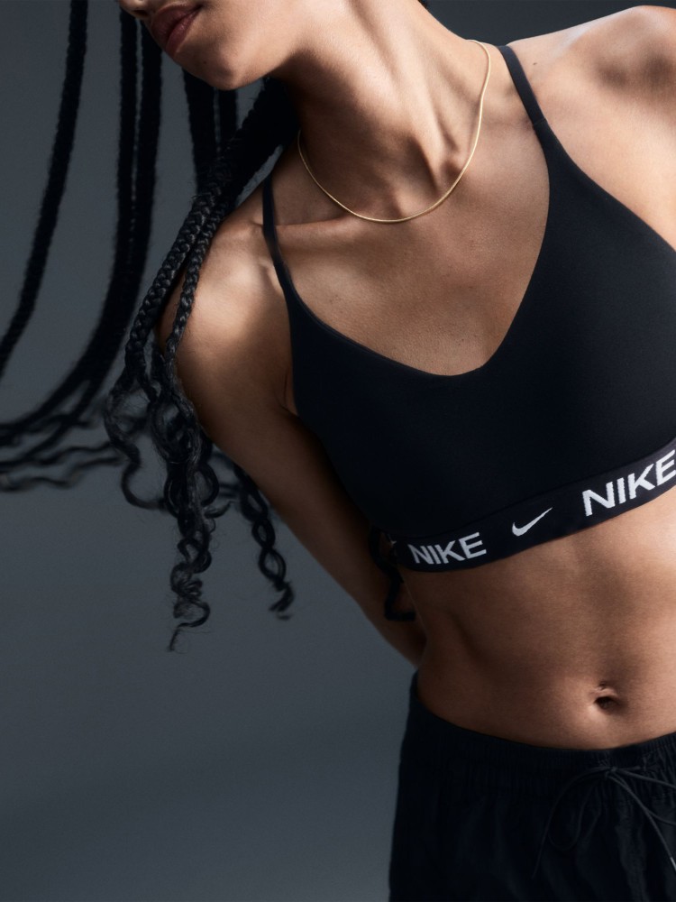 Бра женский Nike W NK DF INDY LGT SPT BRA черный FD1062-011 изображение 5