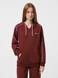 Толстовка женская Radder Marigold бордовая 442593-670  изображение 2