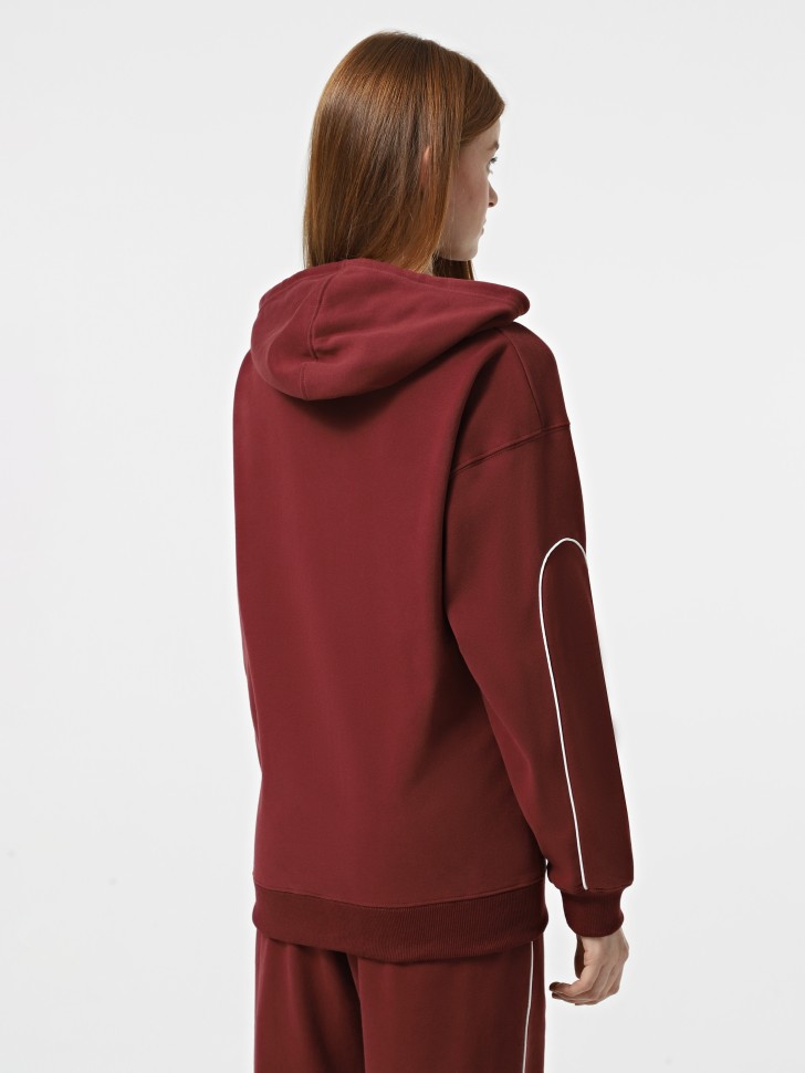 Толстовка женская Radder Marigold бордовая 442593-670  изображение 3