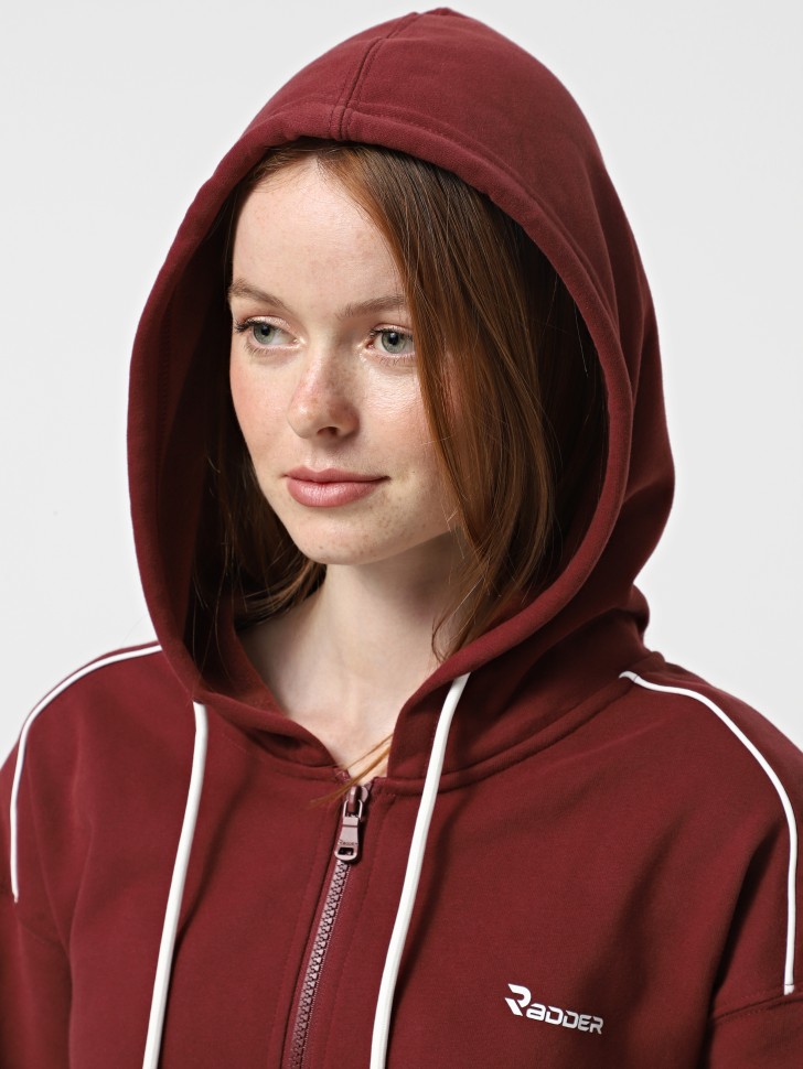Толстовка женская Radder Marigold бордовая 442593-670  изображение 4