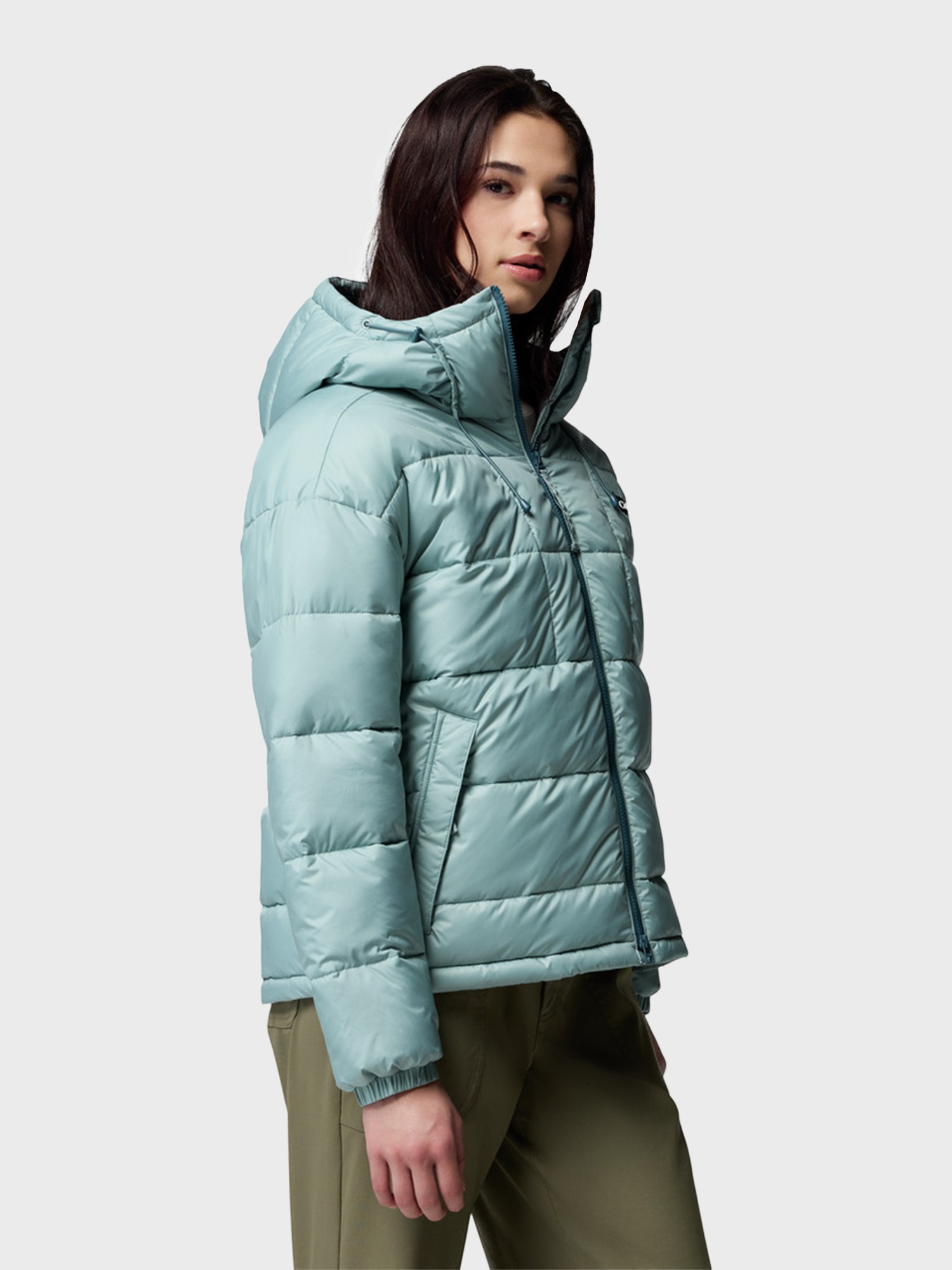 Куртка женская Columbia Pike Lake™ III Hooded Jacket бирюзовая 2133561-461 изображение 5