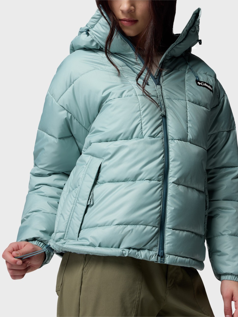 Куртка жіноча Columbia Pike Lake™ III Hooded Jacket бірюзова 2133561-461 — фото 7