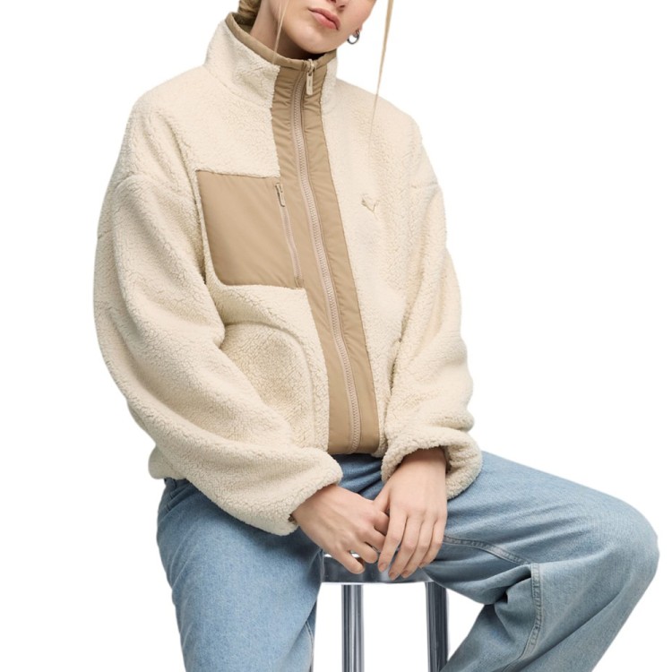 Куртка женская Puma Reversible Sherpa Jacket молочная 68838687