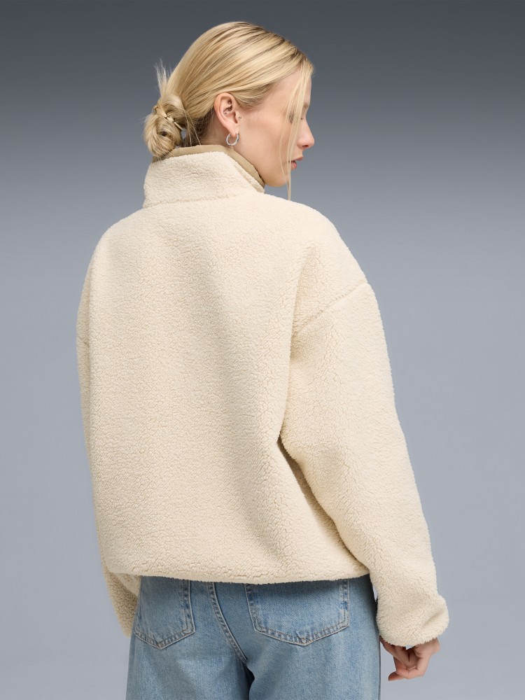 Куртка жіноча Puma Reversible Sherpa Jacket молочна 68838687 изображение 3