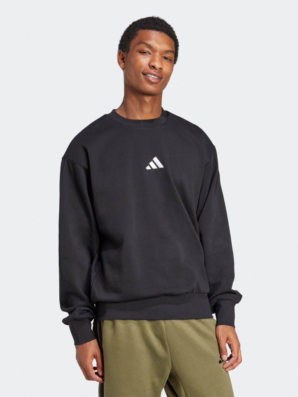 Толстовка чоловіча Adidas M FEELCOZY SWT чорна JE3794 — фото 4