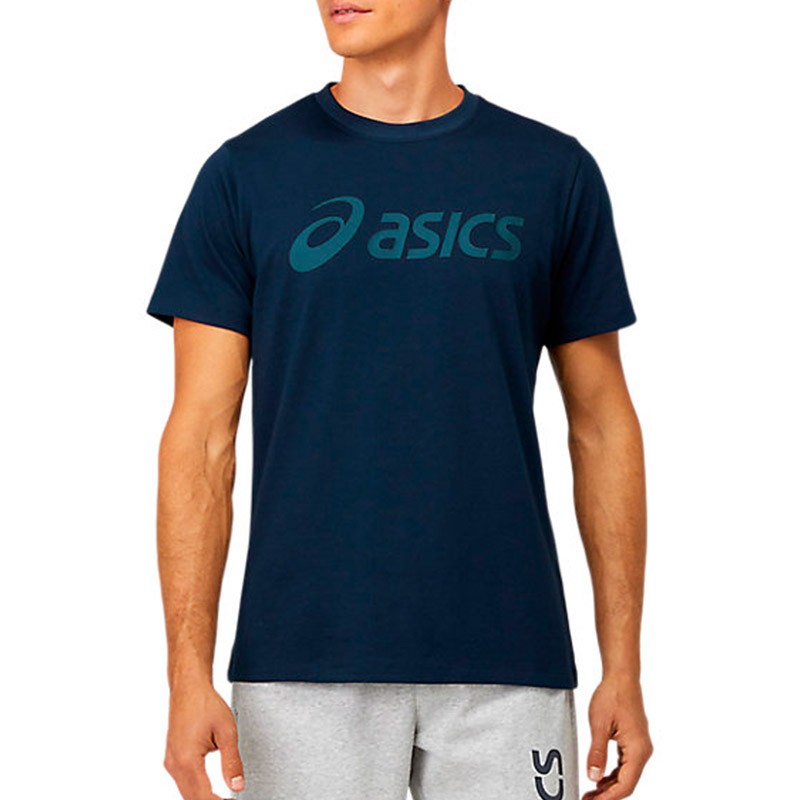 Футболка чоловіча Asics Big Logo Tee синя 2031A978-409 — Sport City Футболка чоловіча Asics Big Logo Tee синя 2031A978-409