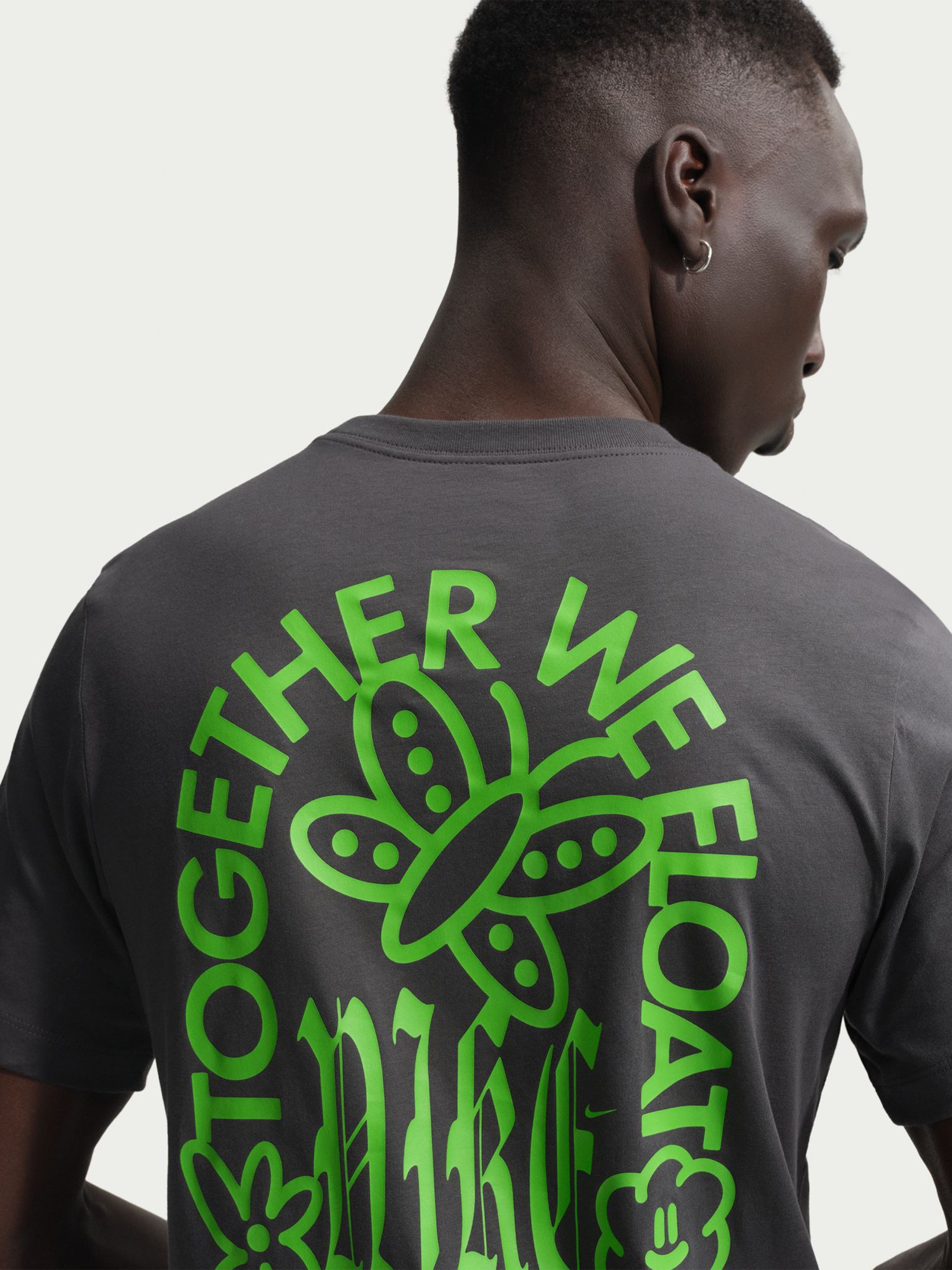 Футболка мужская Nike U NSW TEE STD WE FLOAT темно-серая IH1139-060 изображение 4