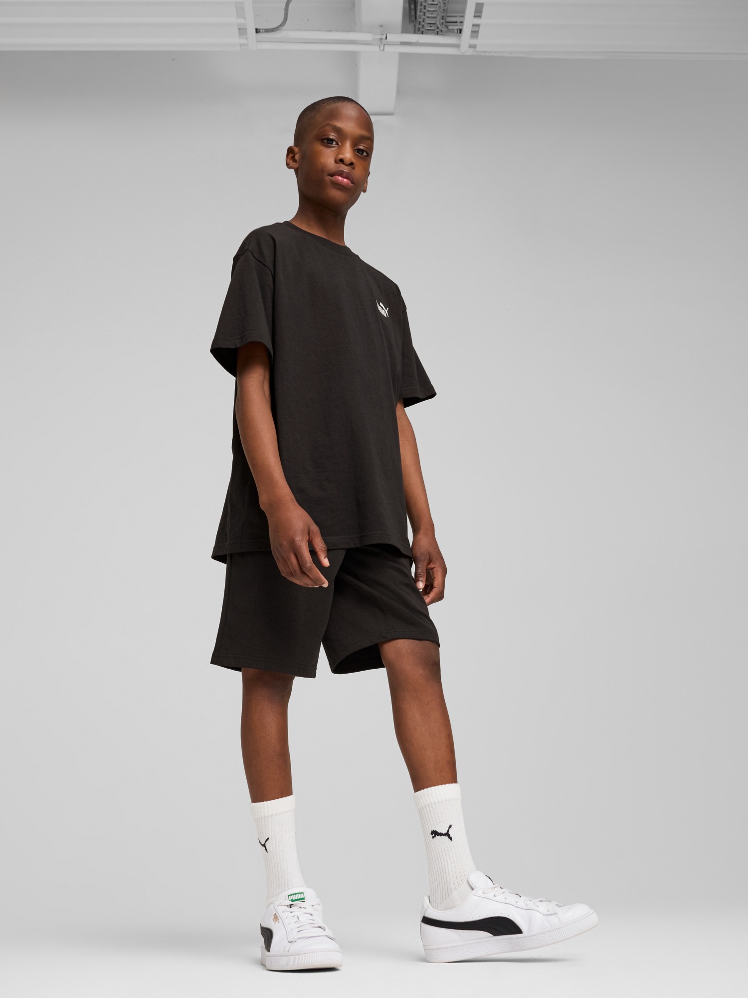 Шорты детские Puma ESS No. 1 Logo Jersey Shorts B черные 68491901 изображение 4