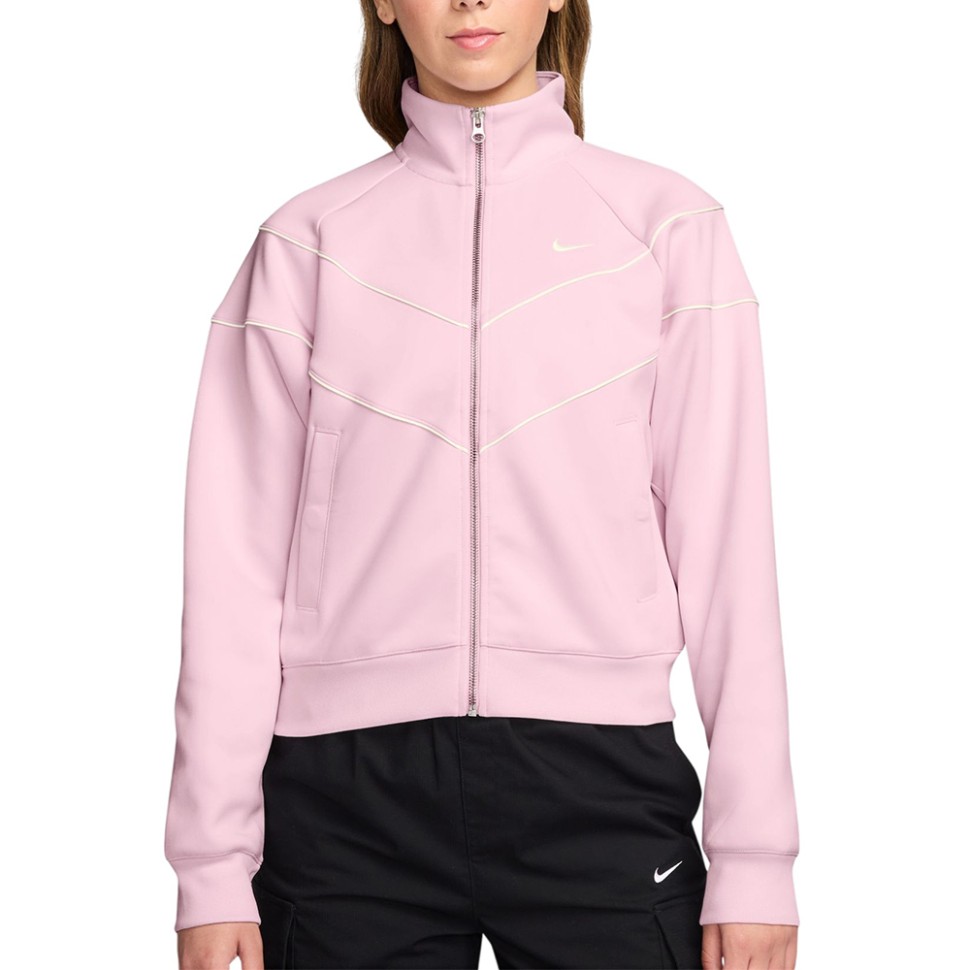 Толстовка жіноча Nike W NSW NK WR POLY KNIT JKT рожева HJ0975-663 — фото 1