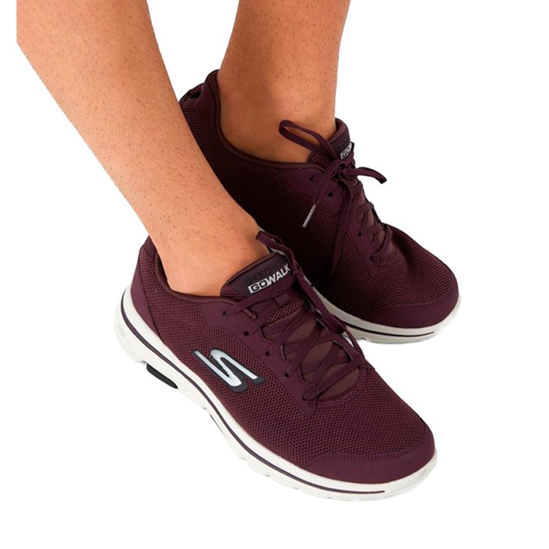 Кроссовки мужские Skechers Go Walk 5 Demitasse бордовые 55519-BURG изображение 1