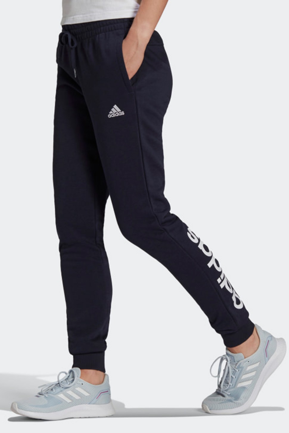 Штани жіночі Adidas W Lin Ft C Pt чорні H07857  — фото 2
