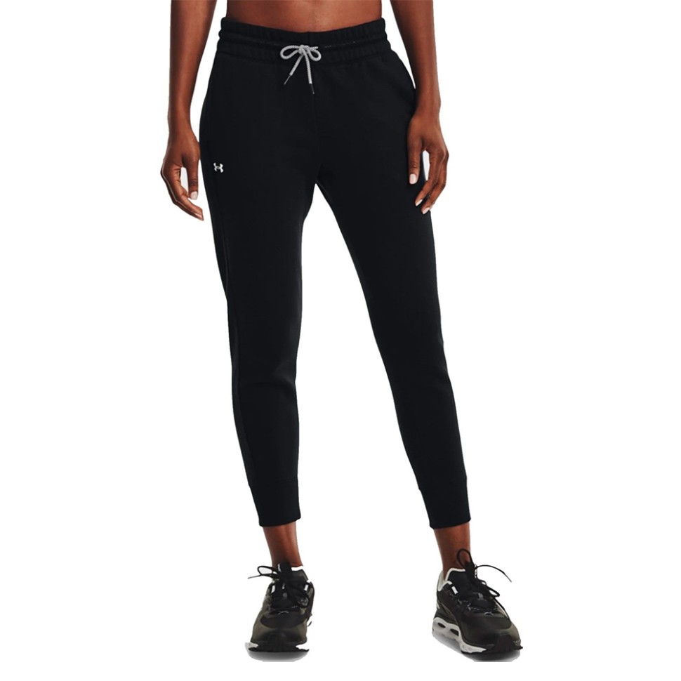 Штани жіночі Under Armour Rival Fleece Mesh Pant чорні 1365849-001 — фото 1