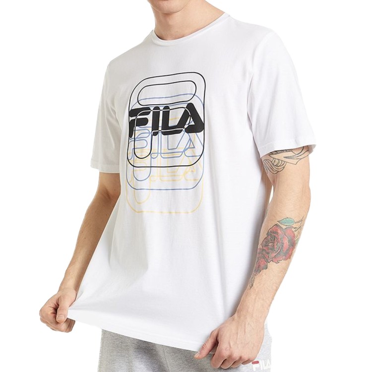 Футболка мужская FILA T-shirt белая 113359-00 изображение 1