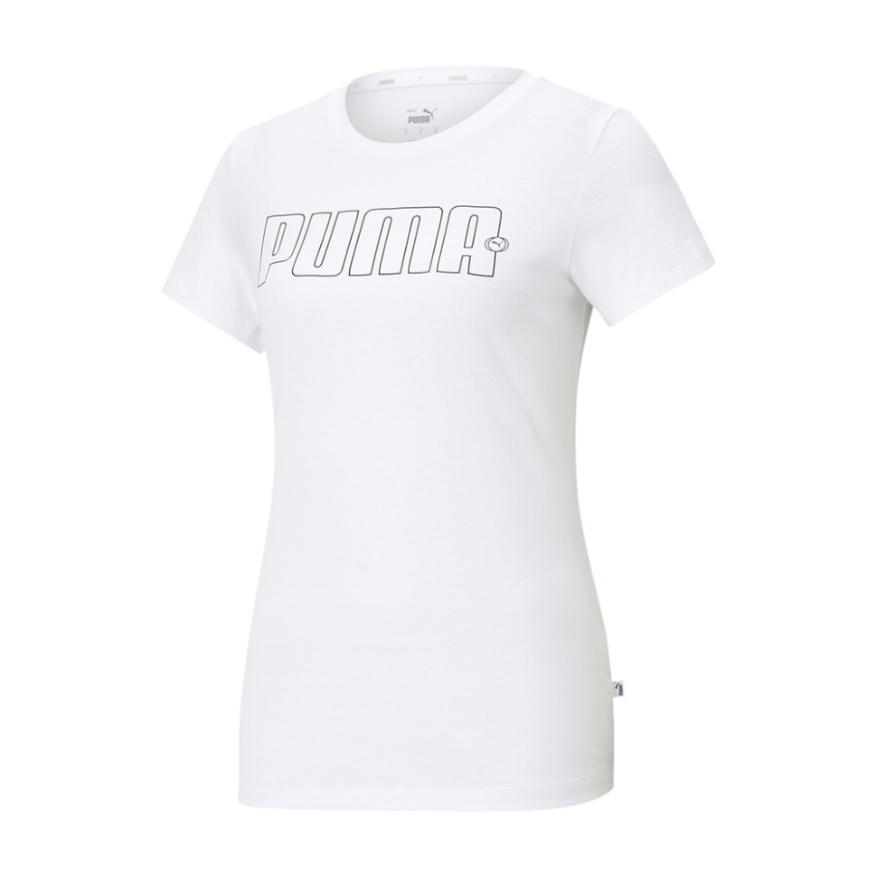 Футболка жіноча Puma Rebel Graphic Tee біла 58573602 — фото 1